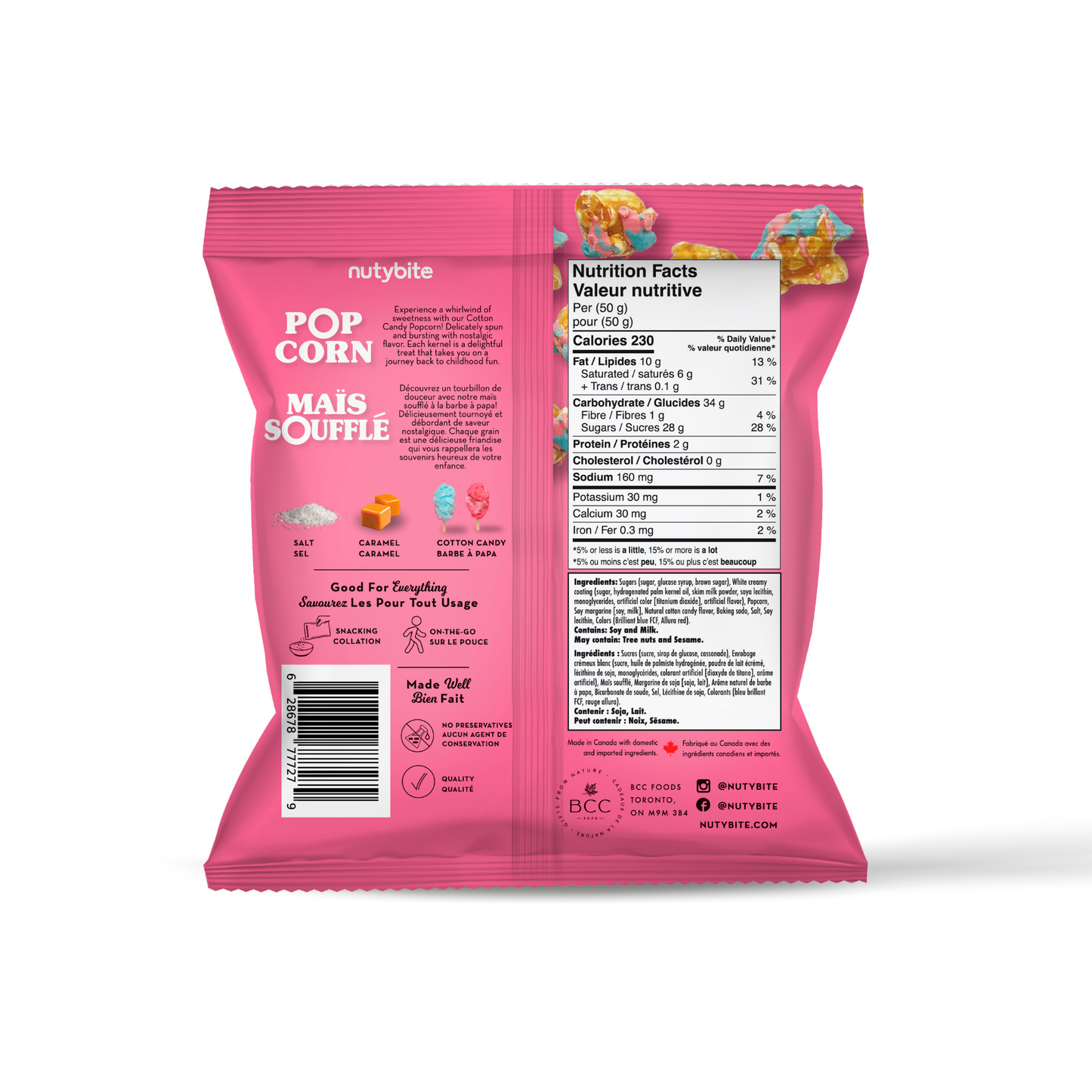Cotton Candy Popcorn 24x40g