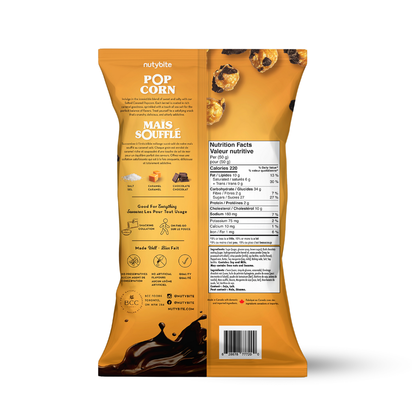 Chocolate Salted Caramel Popcorn