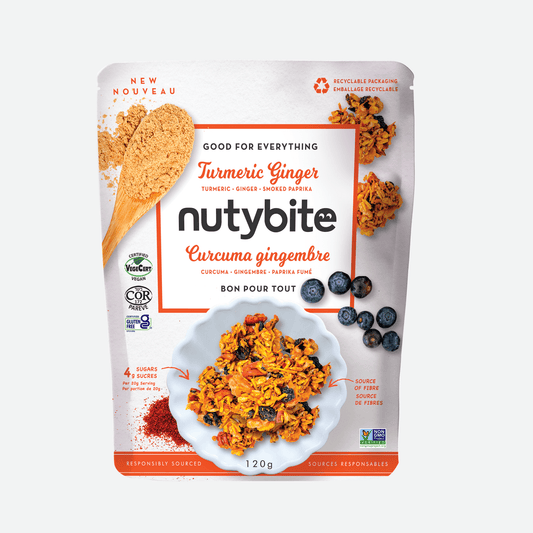 Turmeric Ginger Nutybite Granola Clusters Front